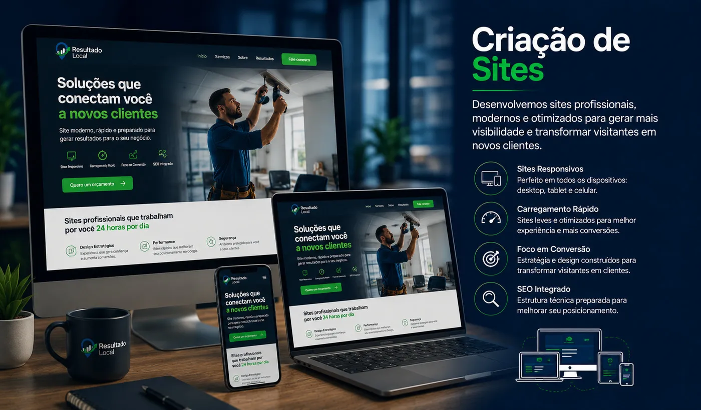 Criação de sites profissionais para negócios locais