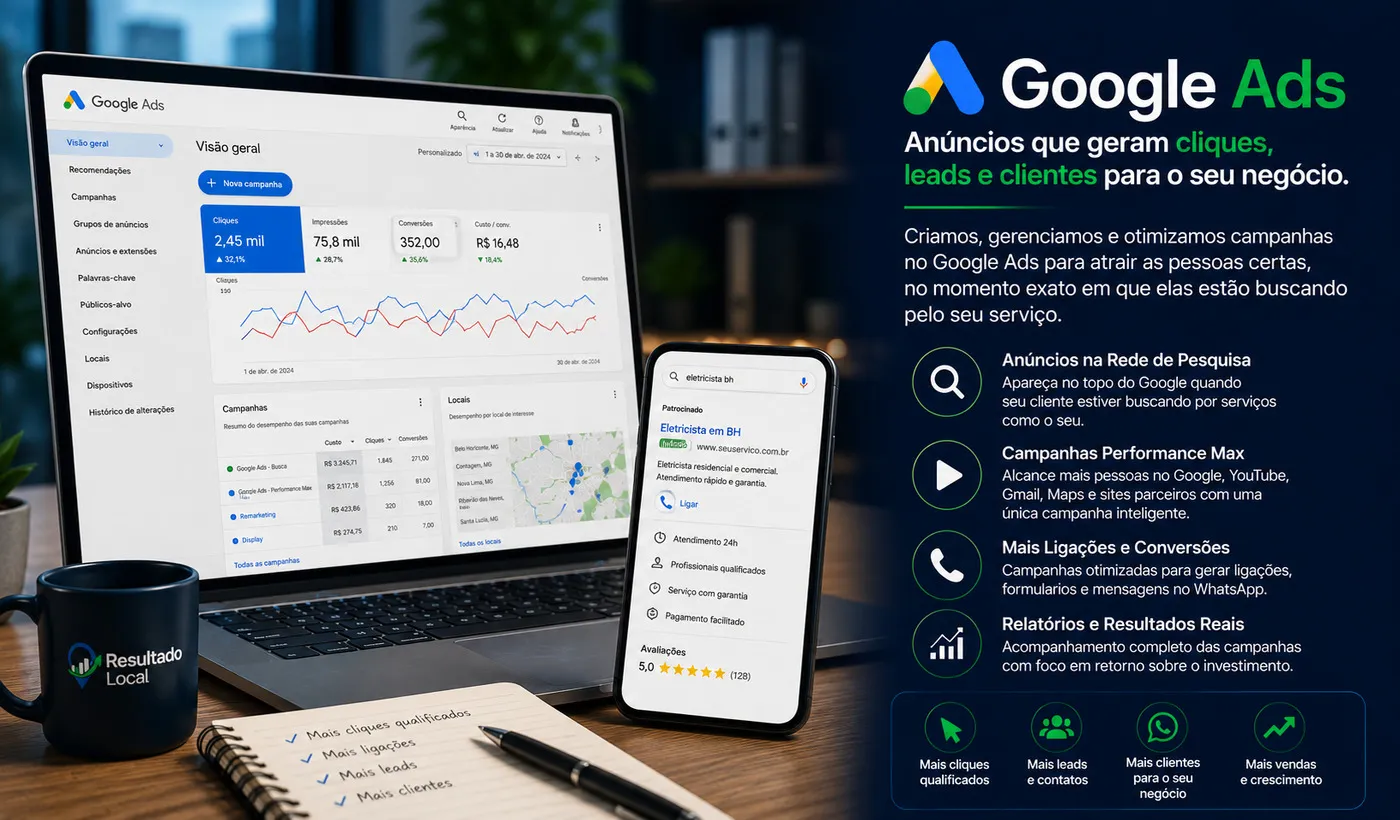 Google Ads para geração de clientes e leads locais
